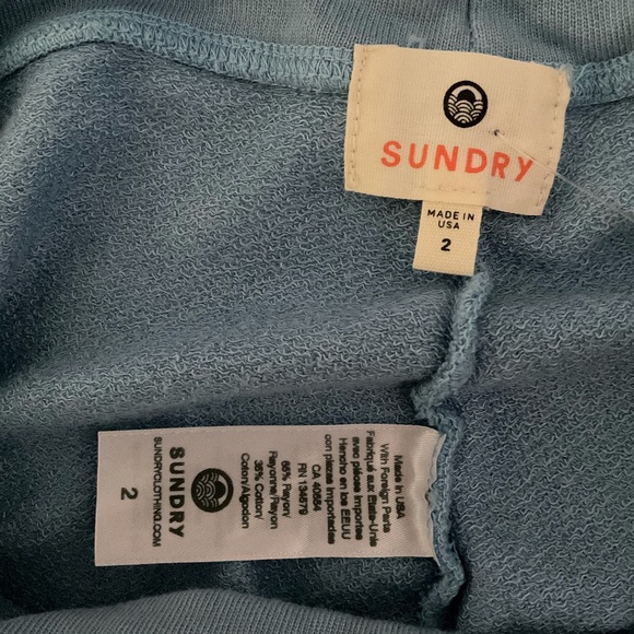 NWOT Sundry Blue Star motif Joggers, sizes: S, M - Picture 9 of 9